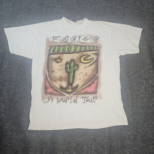Vintage Men's 1994 Eagles World Tour T-Shirt Graphic Tee Size XL Tultex Cotton